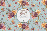 Fall Farm Market Seamless Patterns, a Pattern Graphic by KaramfilaS (Thumbnail 3 of 17)