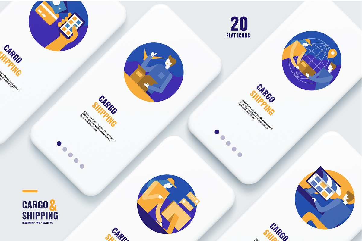 Cargo & Shipping Icons, an Outline Icon by Foxyard studio (Photo 3 of 3)