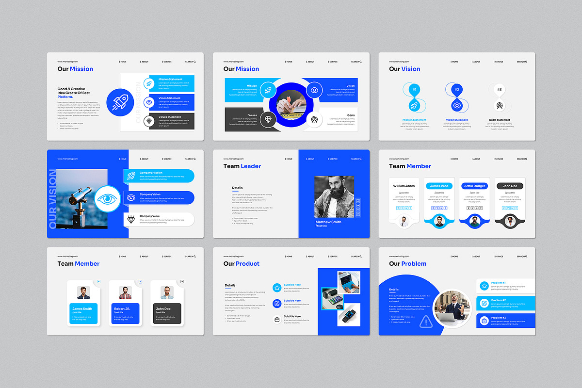 Marketing Plan PowerPoint Template preview 3
