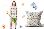 Watercolor Wildflower & Butterfly, a Decorative Illustration by MayaNavits (Thumbnail 7 of 8)
