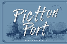 Pictton Port Vintage Handbrush Font
