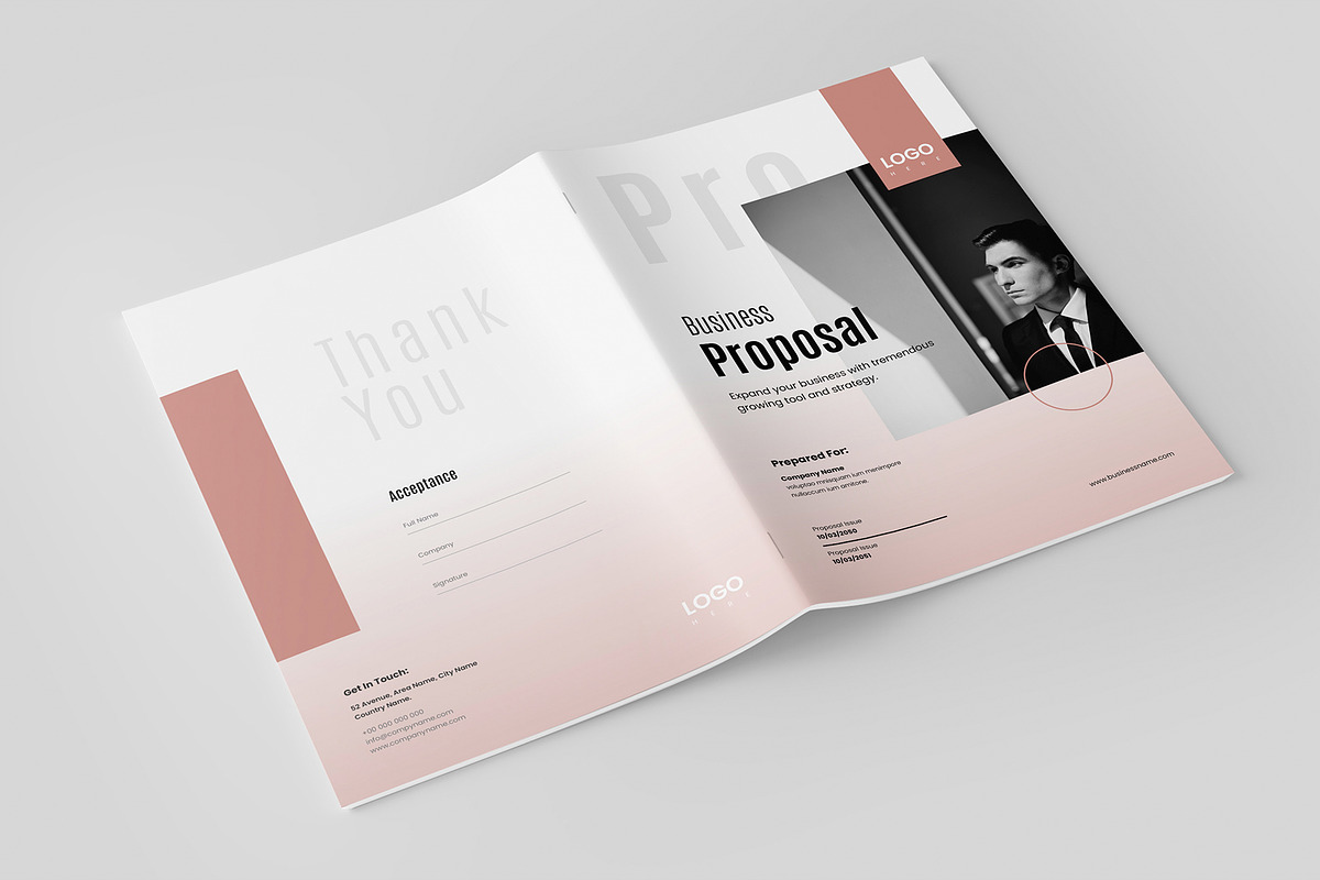 Business Proposal Template, Brochure, a Brochure Template by Niofix (Photo 9 of 9)