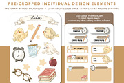 back to school PNG planner stickers, a Design Template by hanacrochetdesign (Thumbnail 6 of 11)