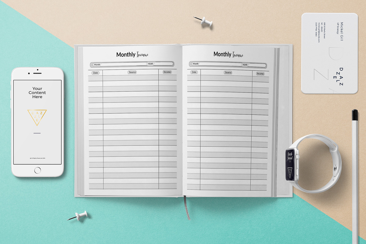 Business Planner | Ai & PDF, a Stationery Template by obayes (Photo 6 of 7)
