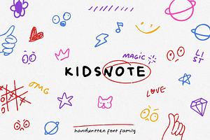 KIDSNOTE. Different Fonts Set EXTRA