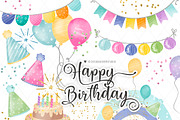 Birthday Party Rainbows design, an Illustration by designloverstudio (Thumbnail 2 of 3)