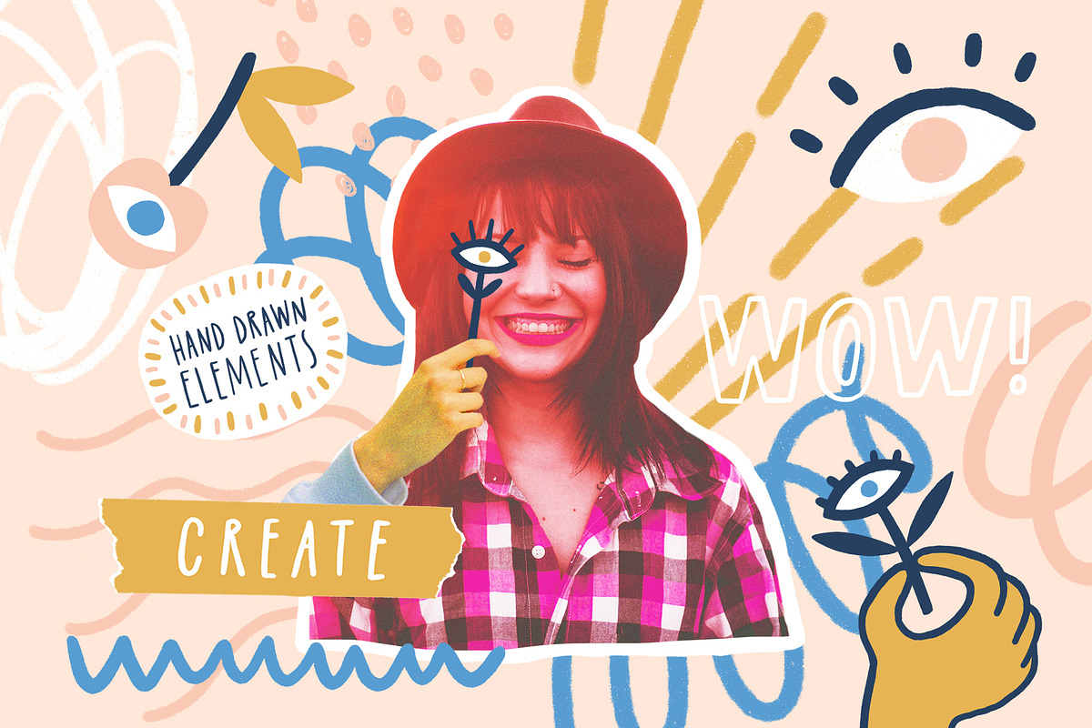 All seeing eye. Creative kit, an Illustration by kondratya (Photo 3 of 7)