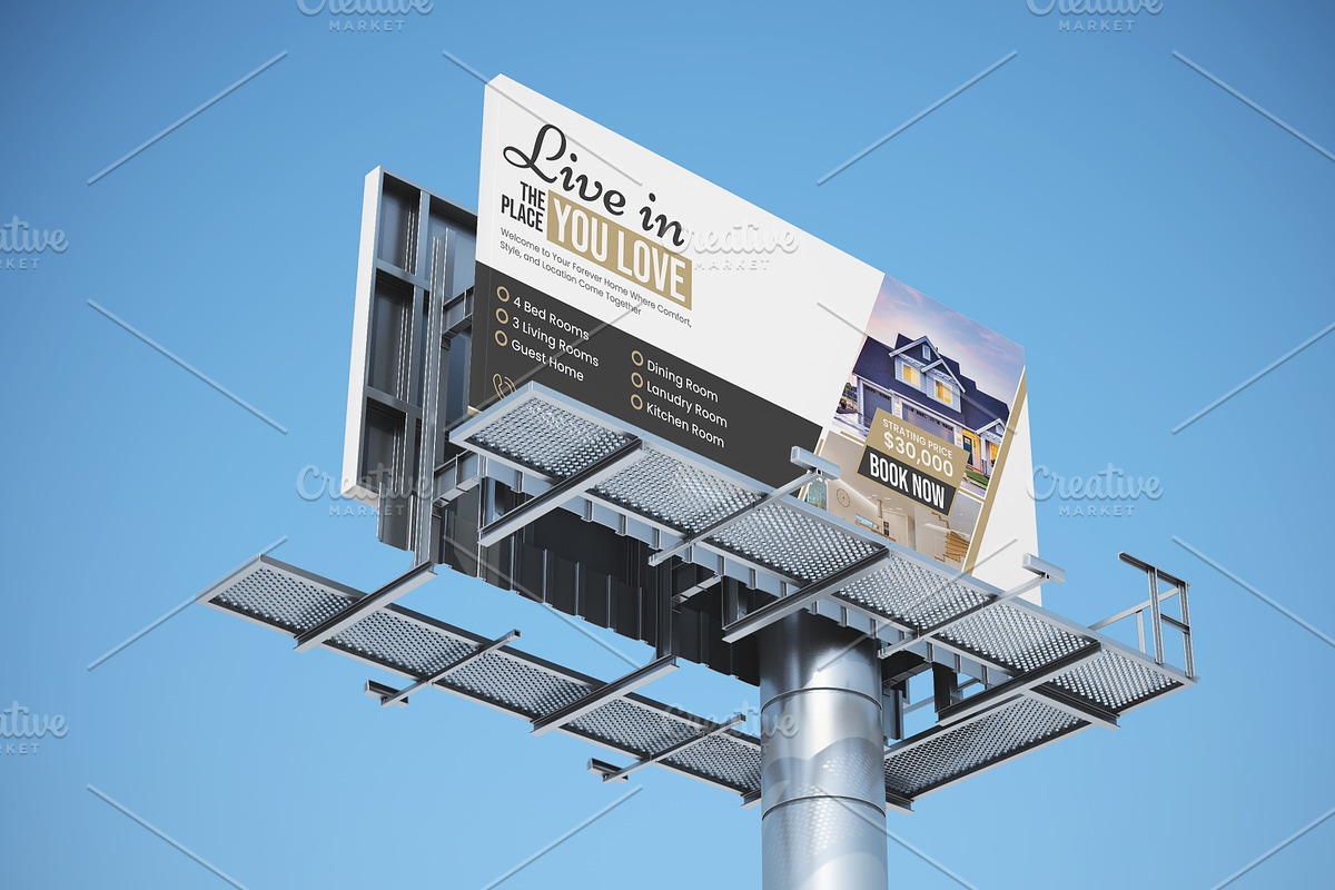 Real Estate Billboard Template, a Poster Template by vectorlnk (Photo 3 of 3)