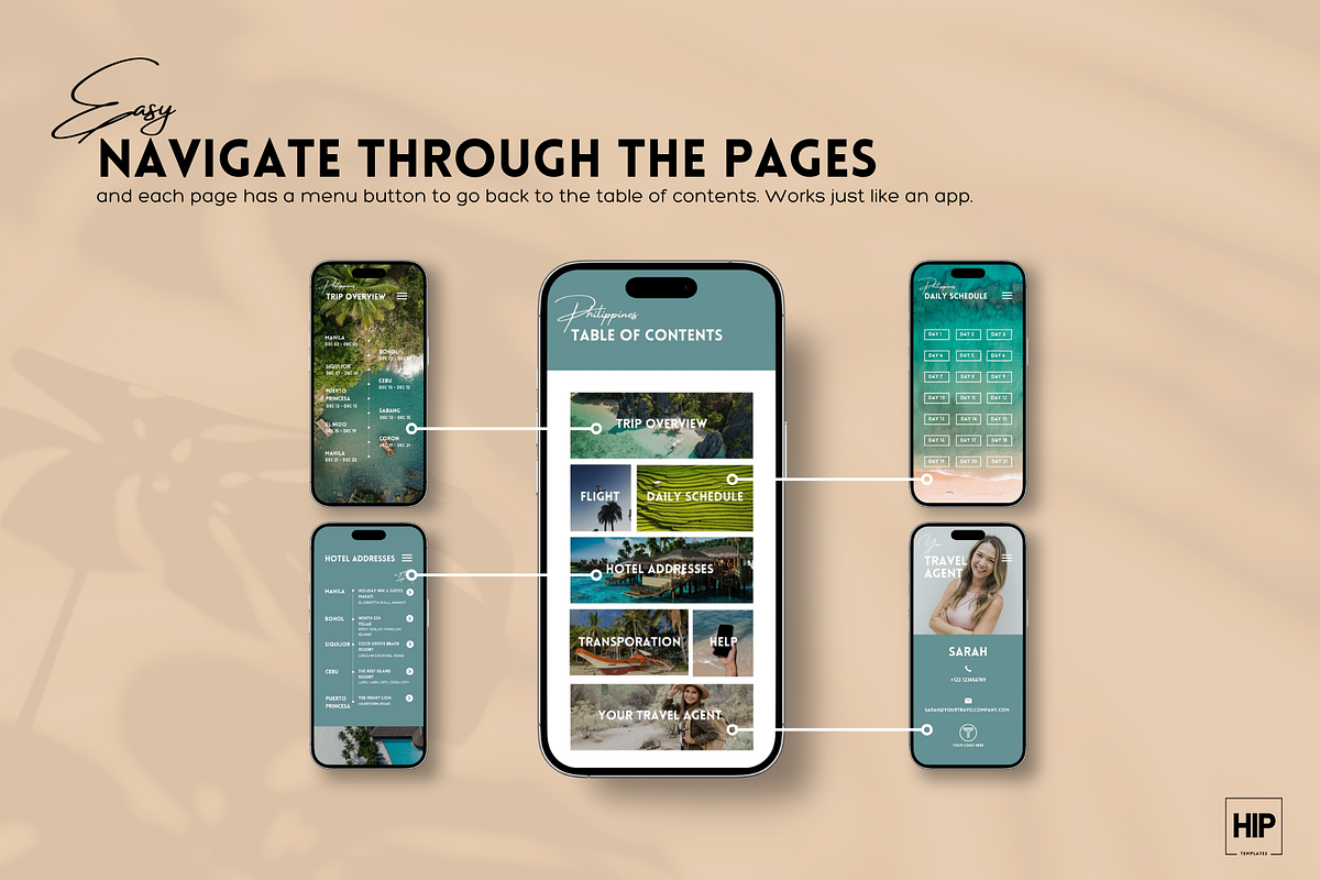 Customizable Mobile Travel Itinerary, a Templates & Theme by Hip Templates (Photo 6 of 11)