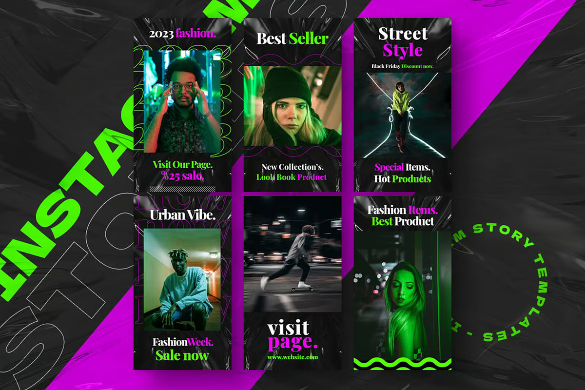 Instagram Story Templates, a Social Media Template by Hubzway
