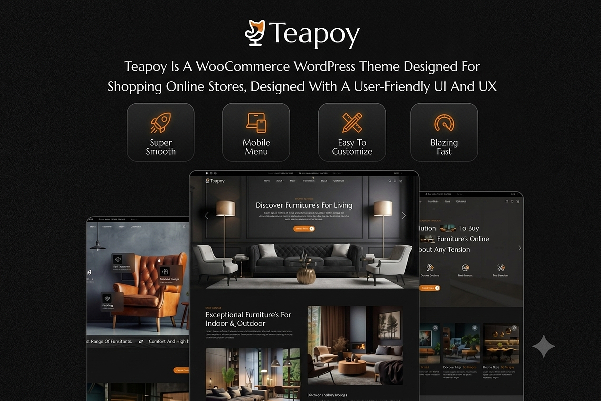 Teapoy - Furniture Store WooCommerce, a WordPress Template by ThemesRain (Photo 3 of 3)