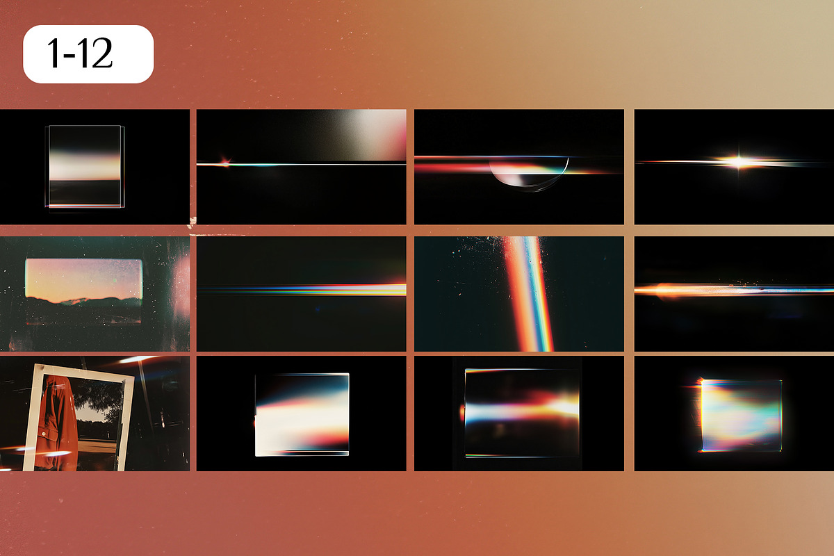 Retro Holographic Light Overlays, a Background Graphic by ❤️ KiraSolly (Photo 2 of 6)