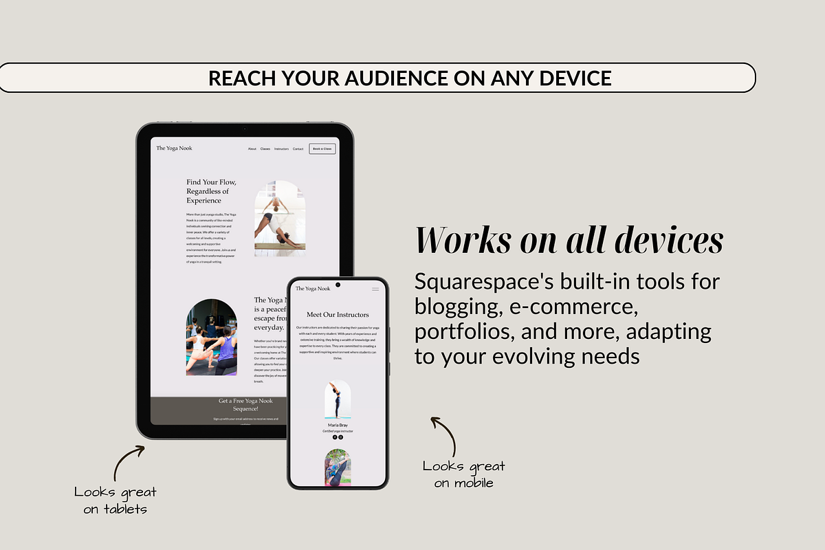 Yoga Studio Squarespace Website, a Squarespace Template by Preset Pixels (Photo 4 of 6)