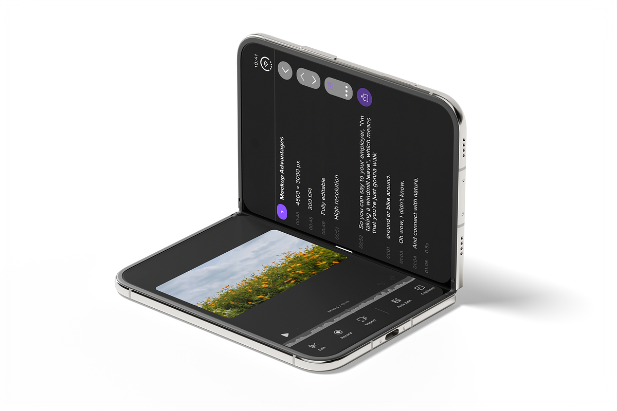 Flip iPhone Duo Mockup, an iPhone Mockup by DSNA Mockup (Photo 4 of 5)