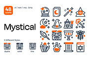 Mystical Icon Set, a Duotone Icon by Eklip Studio (Thumbnail 1 of 4)