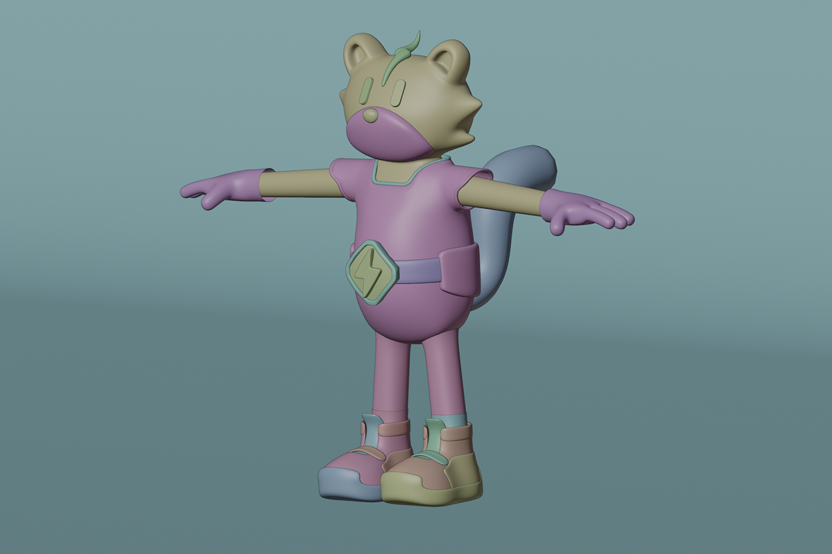 Lightning Mascot 3D Character, a Characters & Person 3D Model by Dudukbersama (Photo 2 of 2)