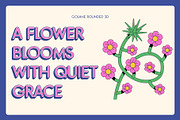 Golane Rounded 3D, a Sans Serif Font by Craft Supply Co. (Thumbnail 2 of 8)