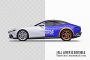 2027 Sport Convertible Mockup Set, an Advertising Mockup by Halal Graphic Studio (Thumbnail 5 of 12)