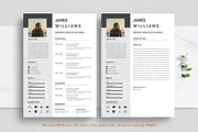 Professional Resume CV Template, a Resume Template by Blackcloud_Creations (Thumbnail 5 of 8)