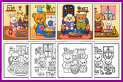 Comfy Critter Besties Cute Coloring, a Decorative Illustration by Design Station (Thumbnail 4 of 4)