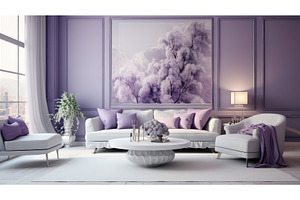color violet silver ai generated, an Abstract Photo by pikepicture