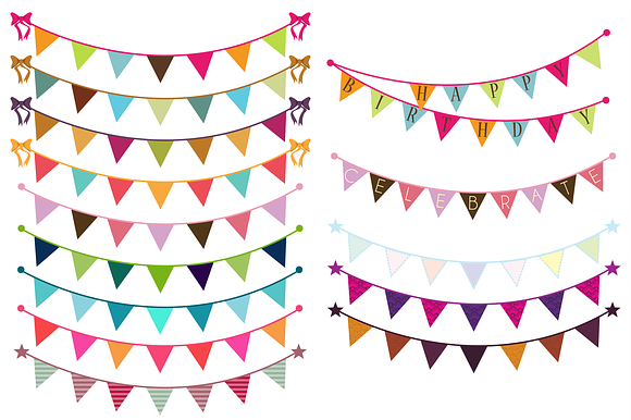Bunting Vectors And Clipart