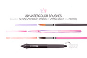 Watercolor Brushes Vol. 1, a Brush Add-On by Side Project (Thumbnail 2 of 6)