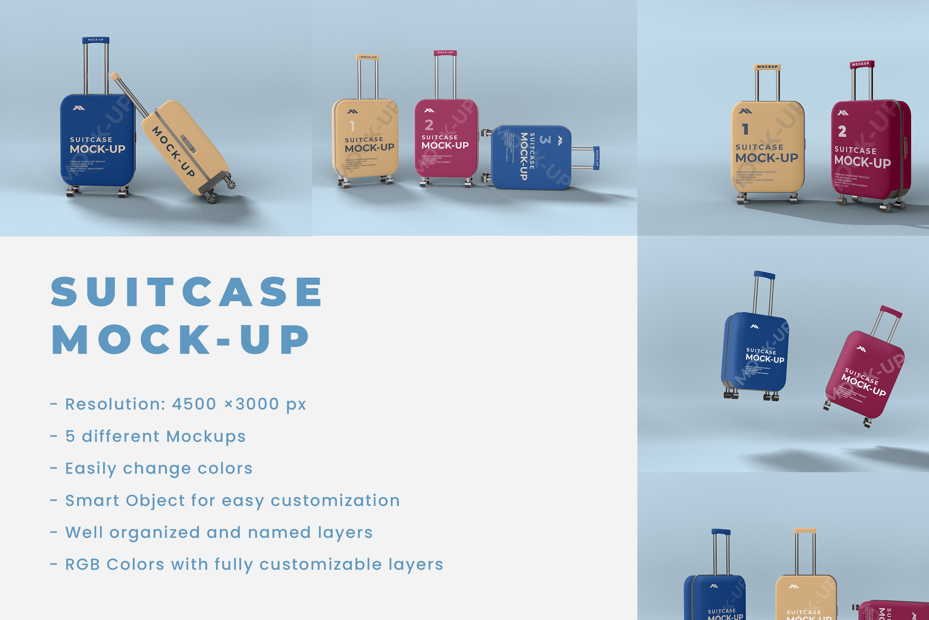 Suitcase mockup