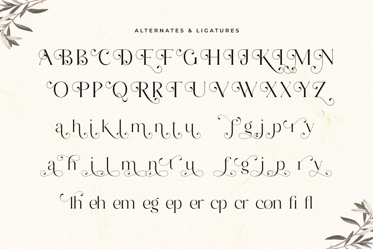 Magnolia Glamour - Luxury Serif, a Serif Font by Shakira Studio (Photo 9 of 10)