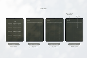 Digital Planner 2024 Dark Green