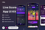 Filllo Live Score App UI Kit, an UI Kit Template by floxui (Thumbnail 1 of 8)