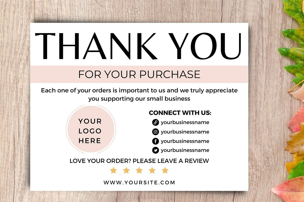 Business Thank You Card Canva 6, a Card Template by bonadigitals (Photo 1 of 3)