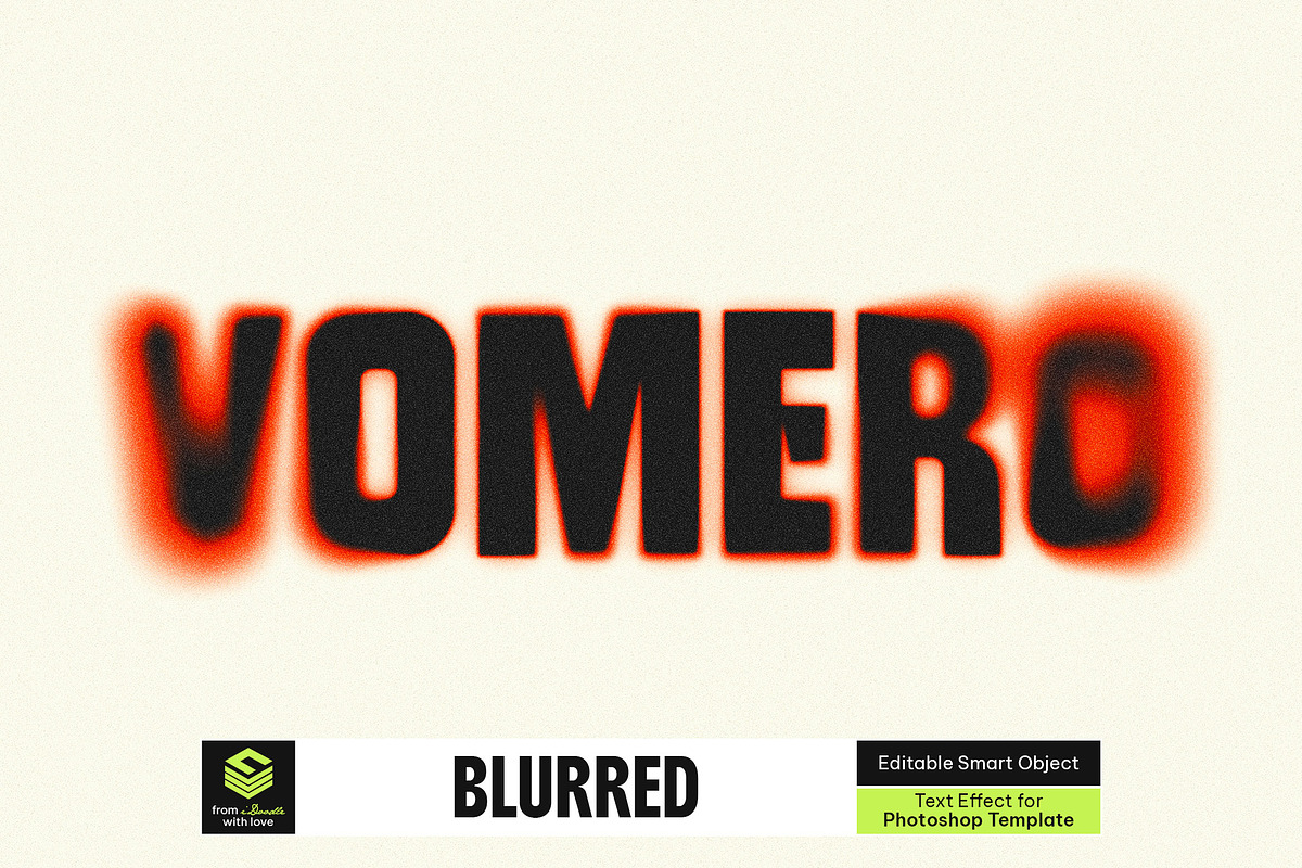 Blurred Text Effect, a Layer Style Add-On by dokudokunomi (Photo 1 of 4)