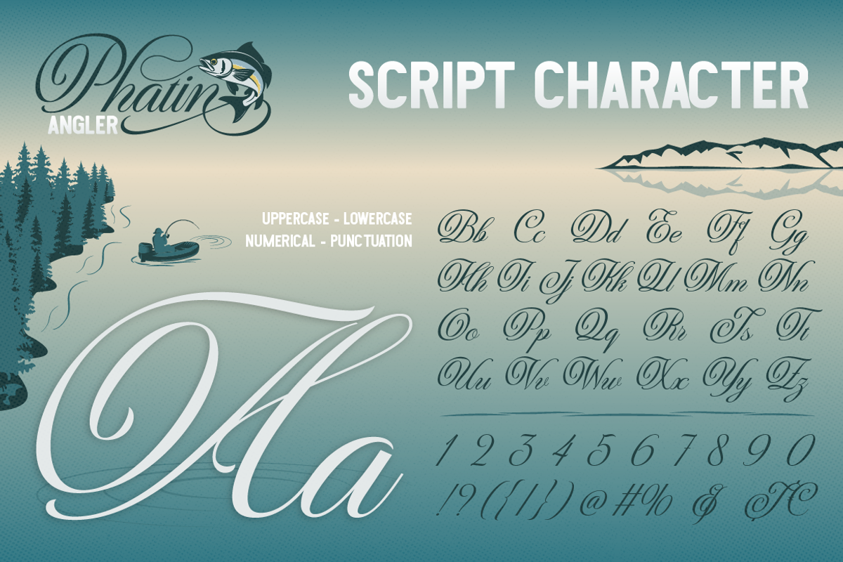 Phatin Angler, a Handwritten Font by Burntilldead (Photo 2 of 11)