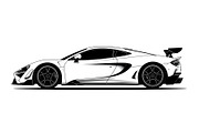 Sports Car Vector Bundle, an Illustration by jahid234 (Thumbnail 6 of 9)