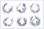 Watercolor Lavender clipart., a Decorative Illustration by Irena Matiash shop (Thumbnail 2 of 5)