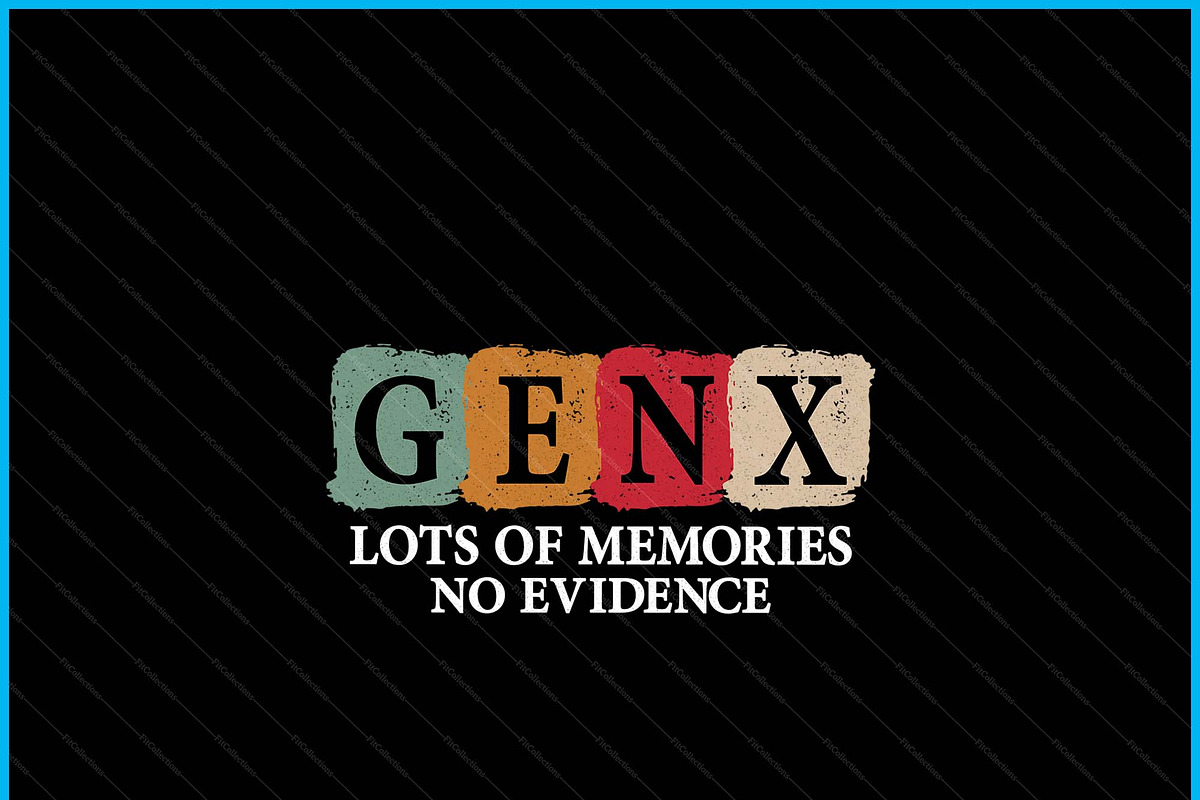 Vintage Generation X SVG PNG, a Graphic by Creativeusart (Photo 2 of 4)