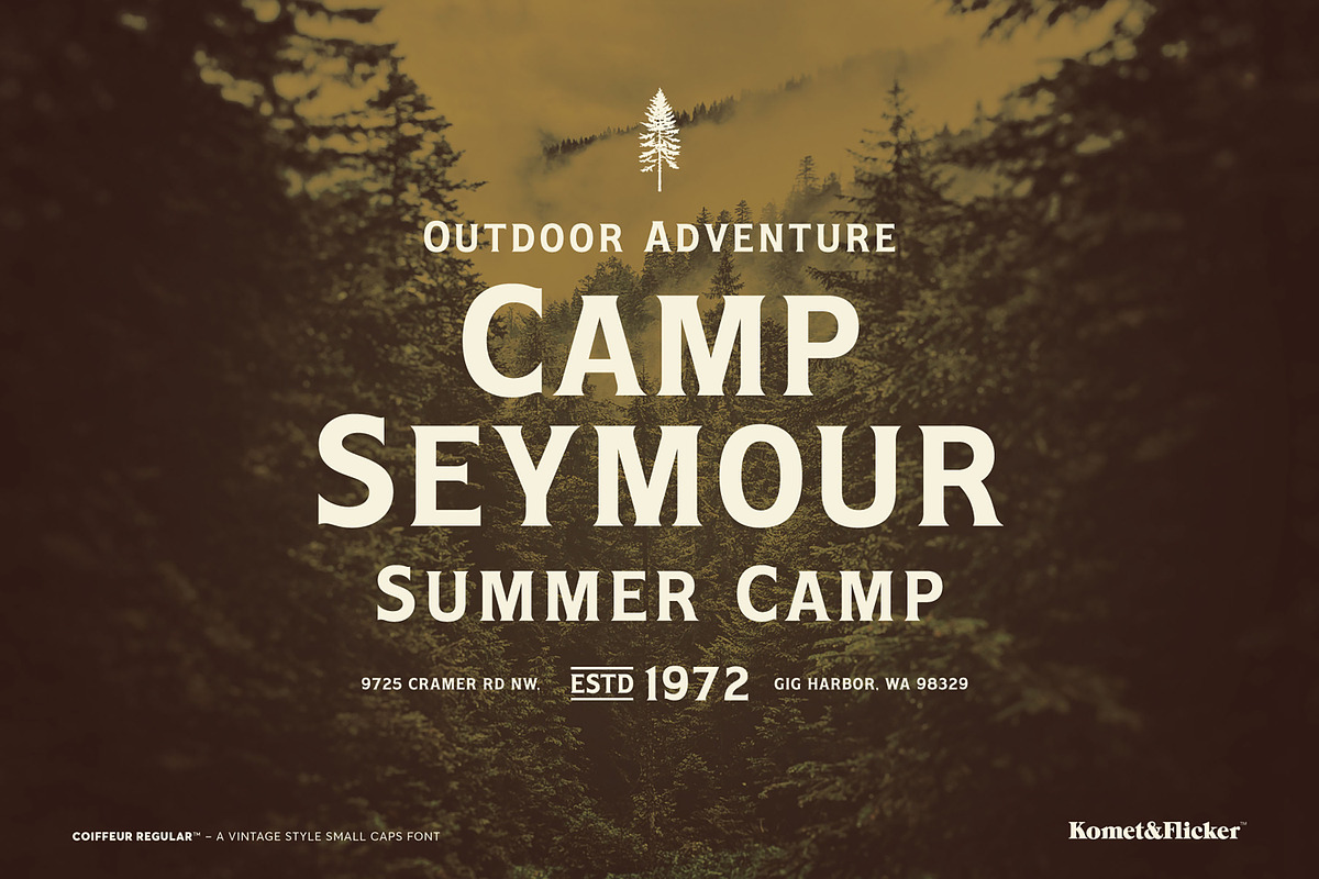 The Vintage Style Three Font Bundle, a Serif Font by Komet & Flicker (Photo 14 of 15)