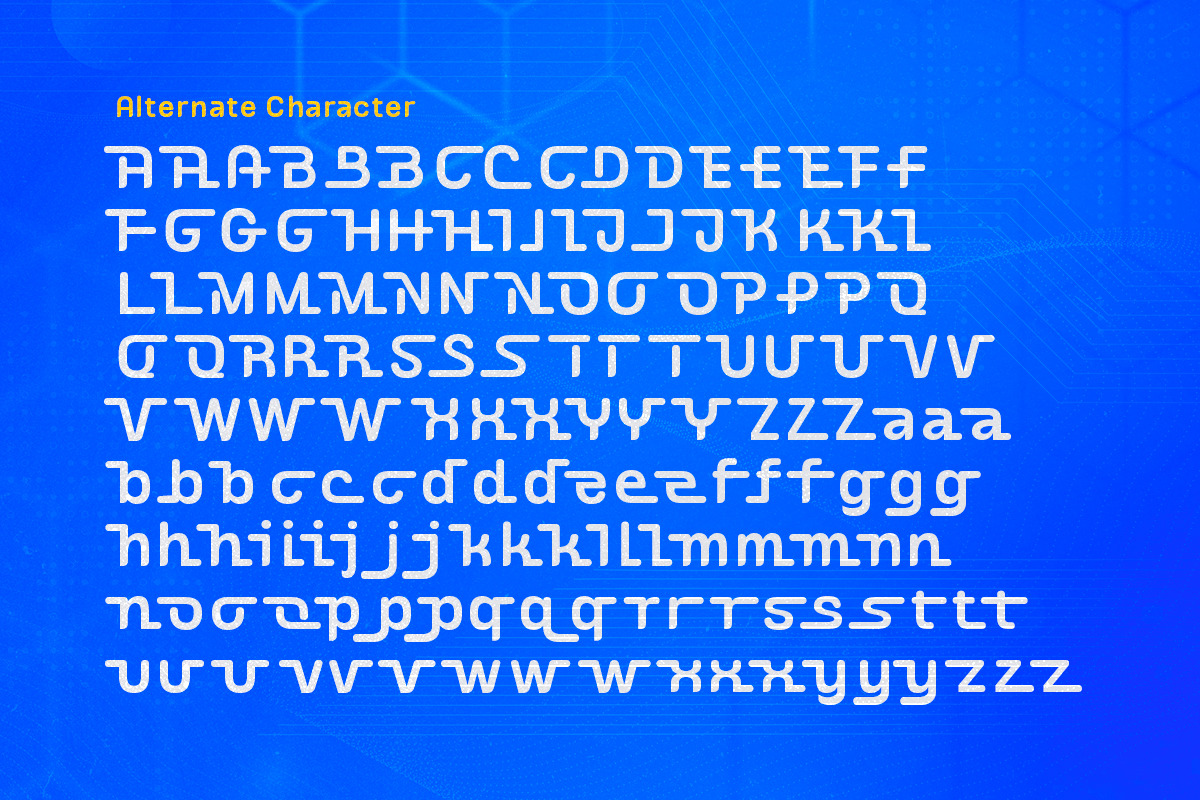 Skorse - Connected Logo Font, a Sans Serif Font by Sarid Ezra (Photo 10 of 10)
