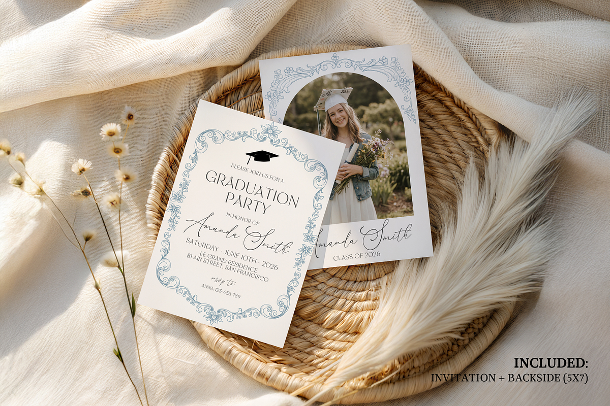 Formal College Grad Announcement, an Invitation Template by Digital_Mind (Photo 2 of 3)