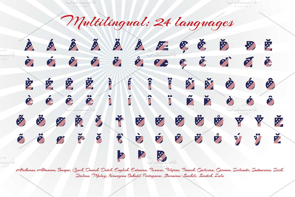 Patriot font family preview 6