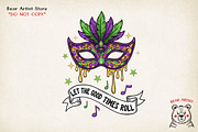Mardi Gras Hand-drawn PNG Bundle, an Object Illustration by GlitterCraft (Thumbnail 25 of 101)