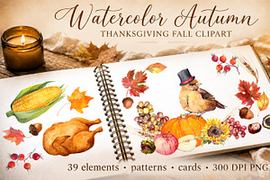 Autumn Thanksgiving Clipart PNG