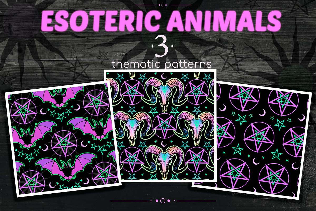 Esoteric Animals, a Pattern Graphic by Victoria Bat