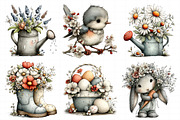 Whimsical Spring Clipart PNG, an Illustration by Daily.Designs (Thumbnail 5 of 8)