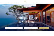 Boutique Resort & Spa Hotel, a Landing Page Template by Saidmakhmud (Thumbnail 2 of 2)