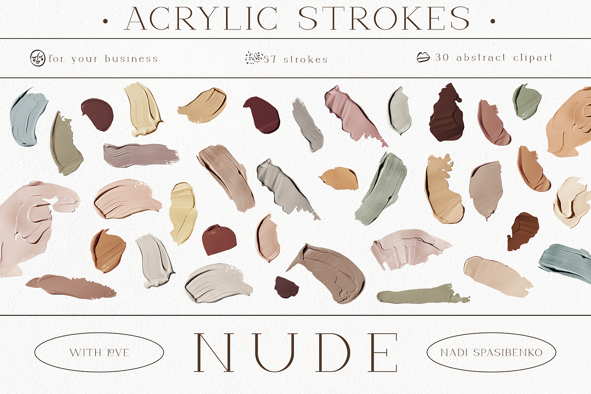 Nude. Acrylic Strokes, an Object Graphic by nadispasibenko (Photo 3 of 7)