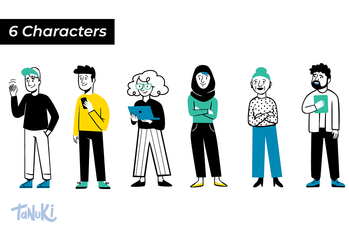 Human touch Illustration pack, a Person Illustration by Tanukis (Photo 4 of 10)