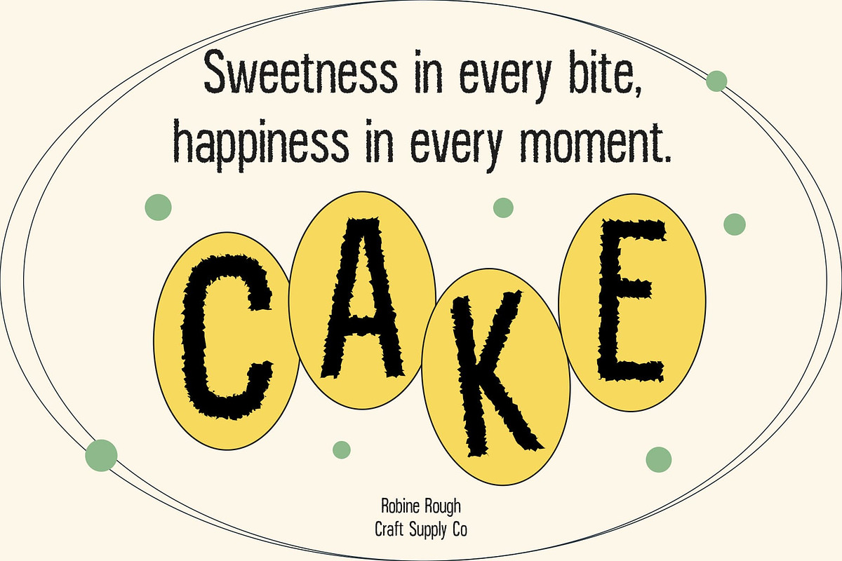 Robine Rough, a Sans Serif Font by Craft Supply Co. (Photo 2 of 8)