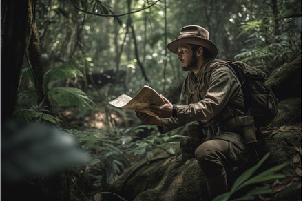 Discovering lost city man. Generate, an Architecture Photo by Ylivdesign